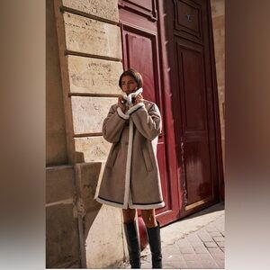 Zara Sherpa Lined Coat